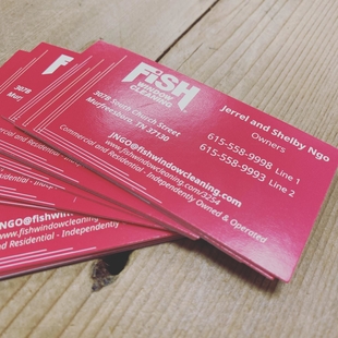 owners jerrel and shelby ngos' business cards