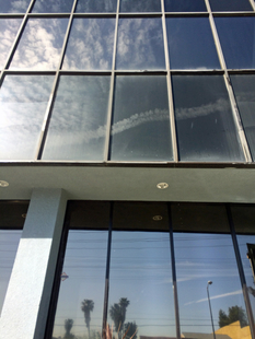 after professional window cleaning